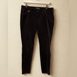 Old Navy Women's 14 Regular Chocolate Brown Corduroy Stretch Pants Trousers Y2K